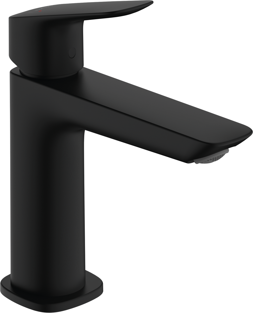 Mitigeur de lavabo Hansgrohe Logis Fine 110 avec bonde push-open en noir mat