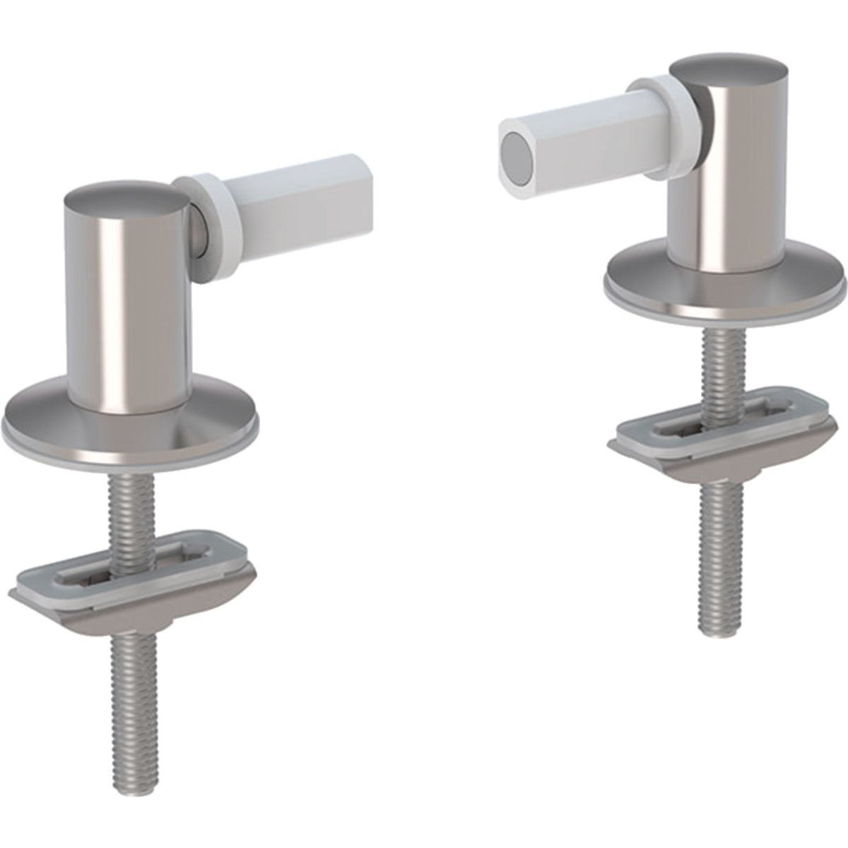 Pack de charnières Geberit pour abattant standard pour WC, fixation par le haut
