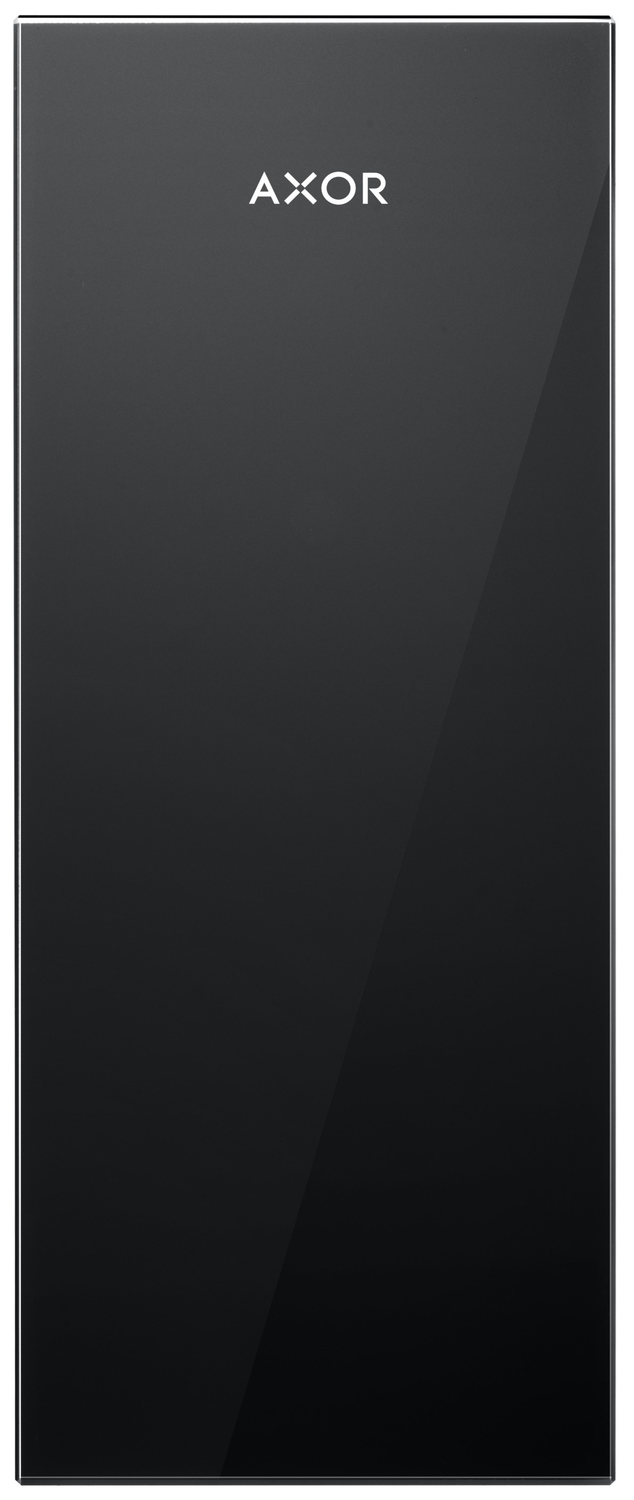 Plaque de finition 200 AXOR MyEdition en verre noir