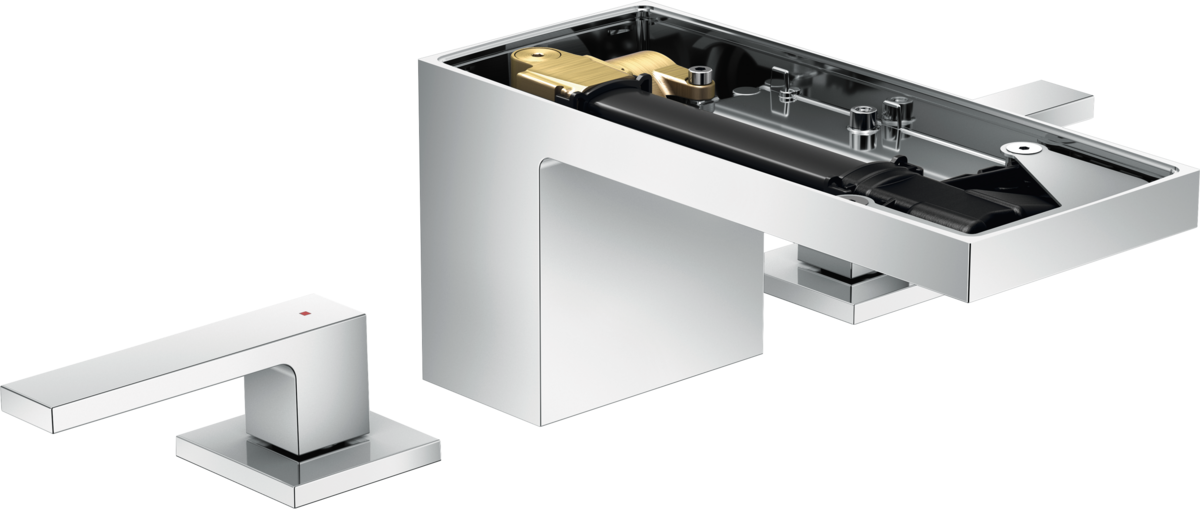 Mélangeur de lavabo 3 trous AXOR MyEdition 70 sans plaque, avec bonde push-open