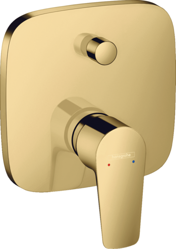 Set de finition pour mitigeur bain / douche encastré Hansgrohe Talis E aspect doré poli
