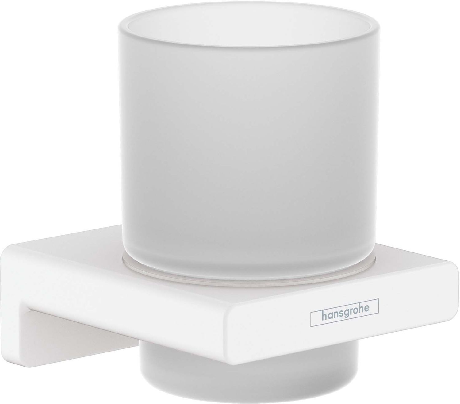 Porte-brosse à dents Hansgrohe AddStoris en blanc mat