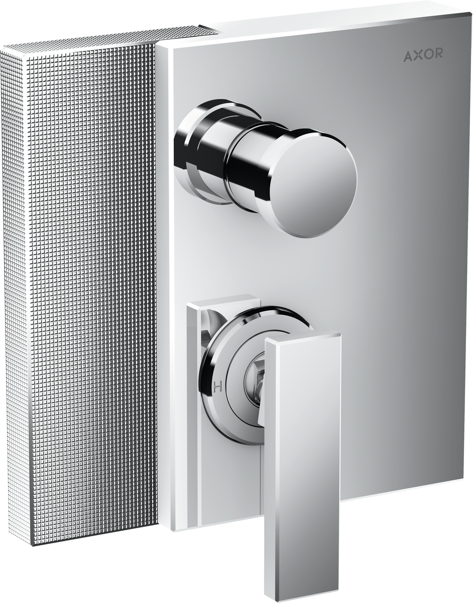 Set de finition pour mitigeur de bain / douche encastré AXOR Edge coupe diamant