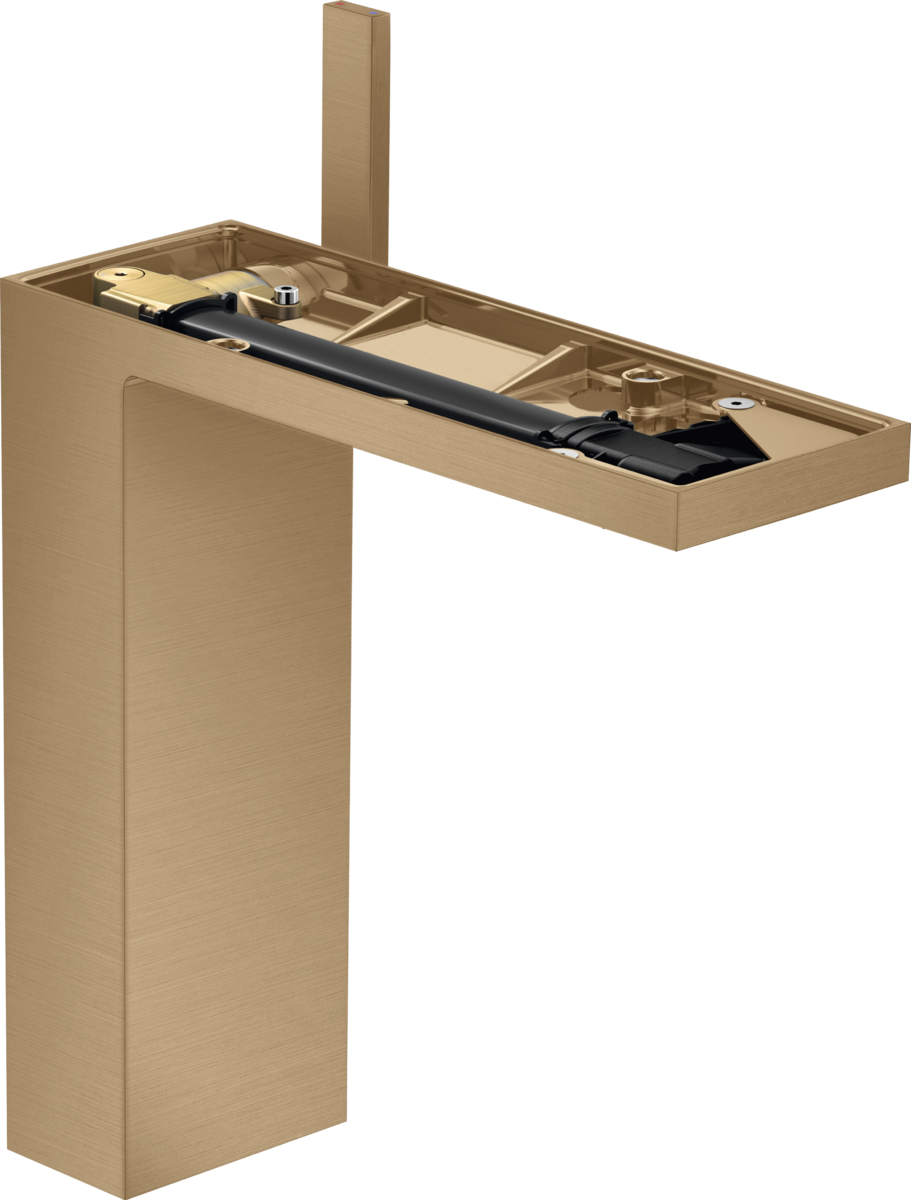 Mitigeur de lavabo AXOR MyEdition 230 sans plaque, avec bonde push-open en bronze brossé
