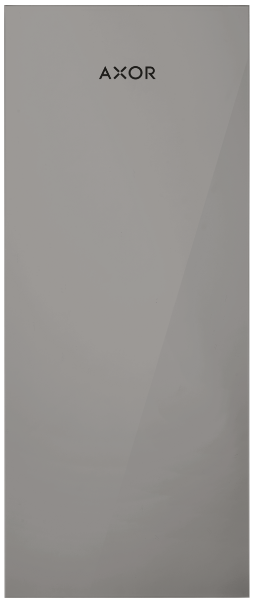 Plaque de finition 200 AXOR MyEdition en noir chromé poli