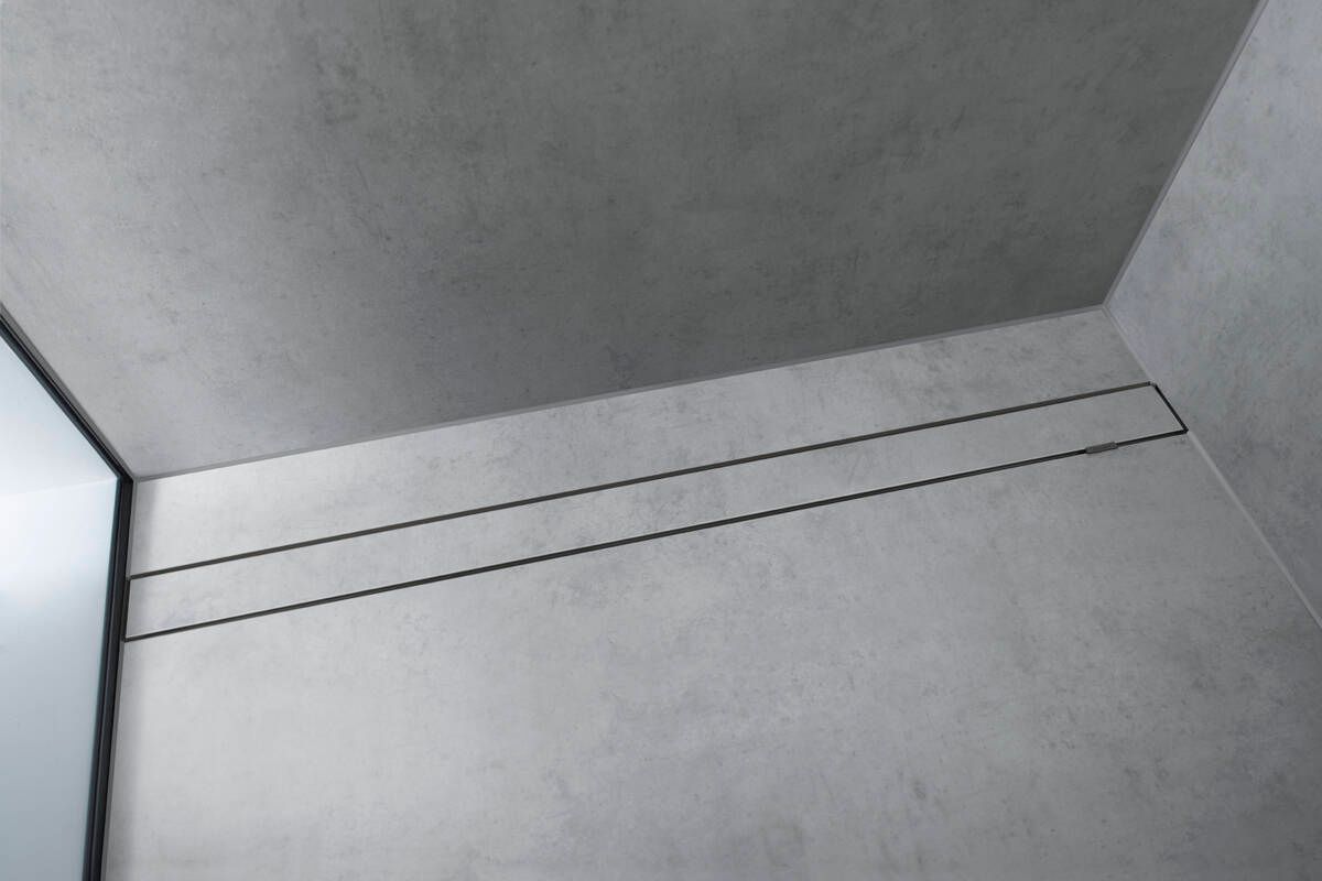 Set de finition Hansgrohe RainDrain Rock 700 mm découpable et carrelable