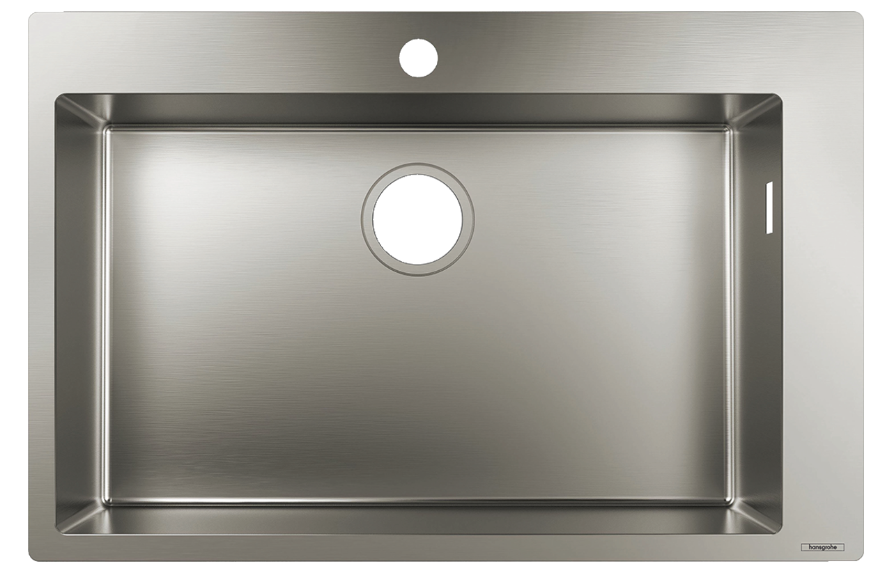 Évier de cuisine Hansgrohe encastré simple bac 66 cm  sans égouttoir