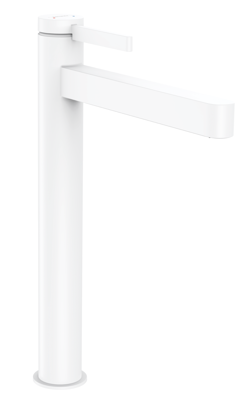 Mitigeur de lavabo Hansgrohe Finoris 260 avec bonde push-open en blanc mat