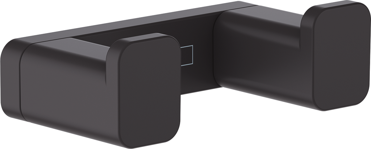 Crochet double Hansgrohe AddStoris en noir mat