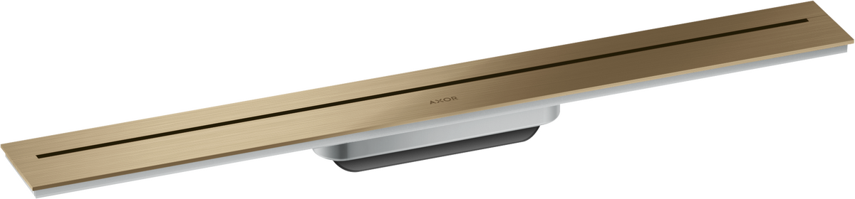 Set de finition AXOR Drain 700 mm, avec kit d’installation en bronze brossé