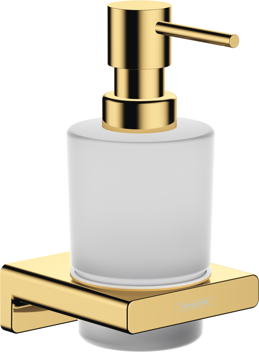 Distributeur de savon liquide Hansgrohe AddStoris en doré brillant