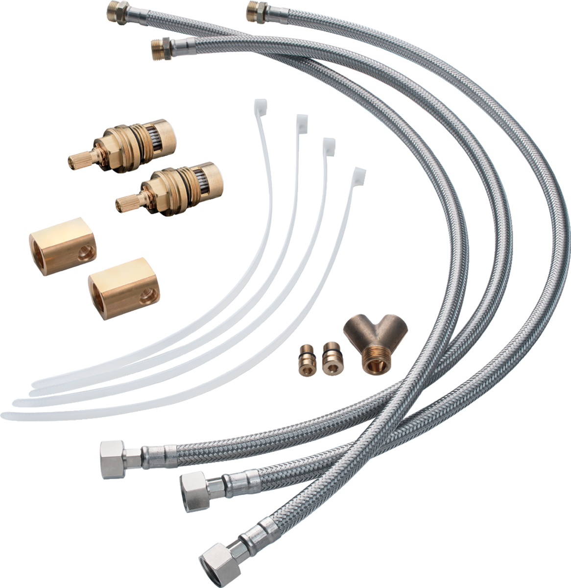 Set de rallonge pour mélangeur de lavabo encastré 3 trous