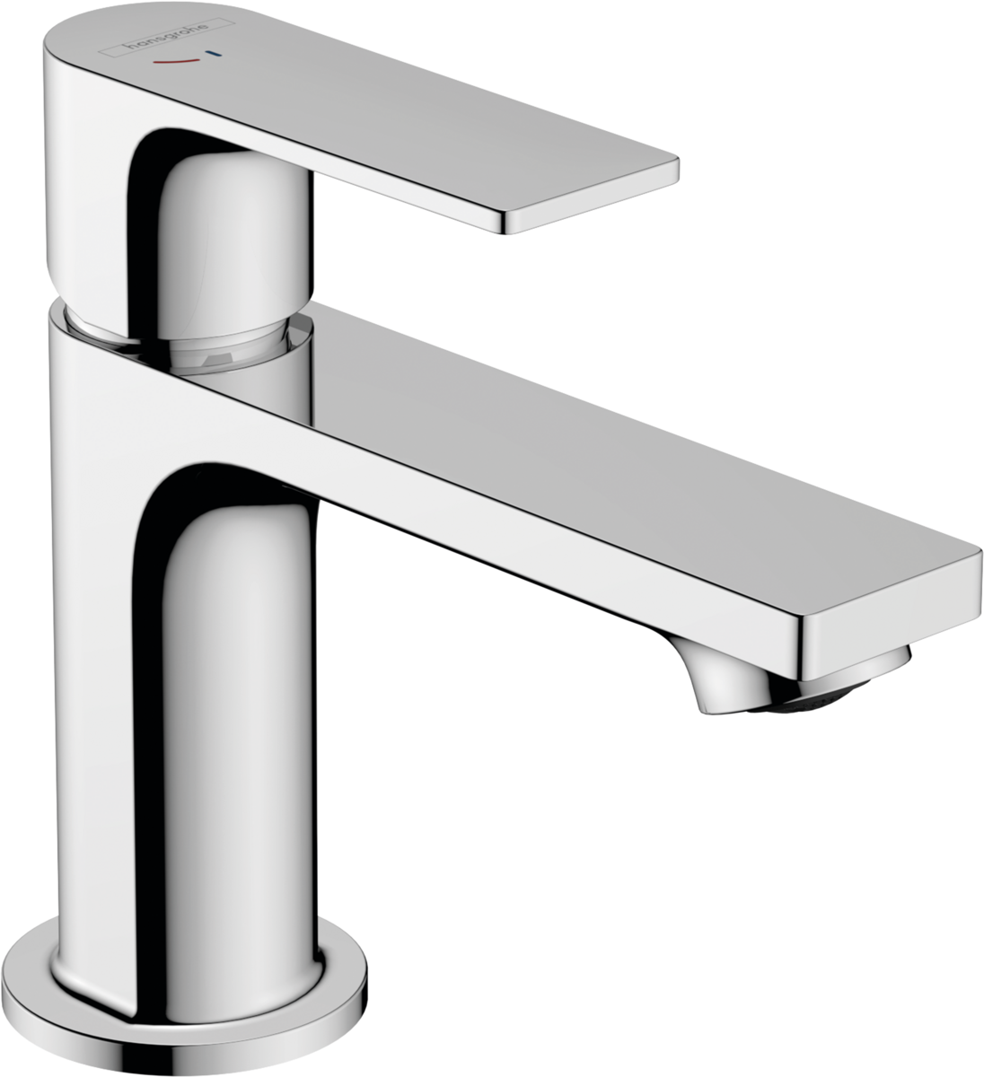 Mitigeur de lavabo Hangrohe Rebris E 80 CoolStart avec tirette et vidage