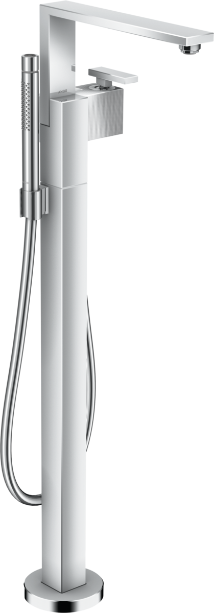 Mitigeur de bain / douche AXOR Edge coupe diamant pour montage au sol