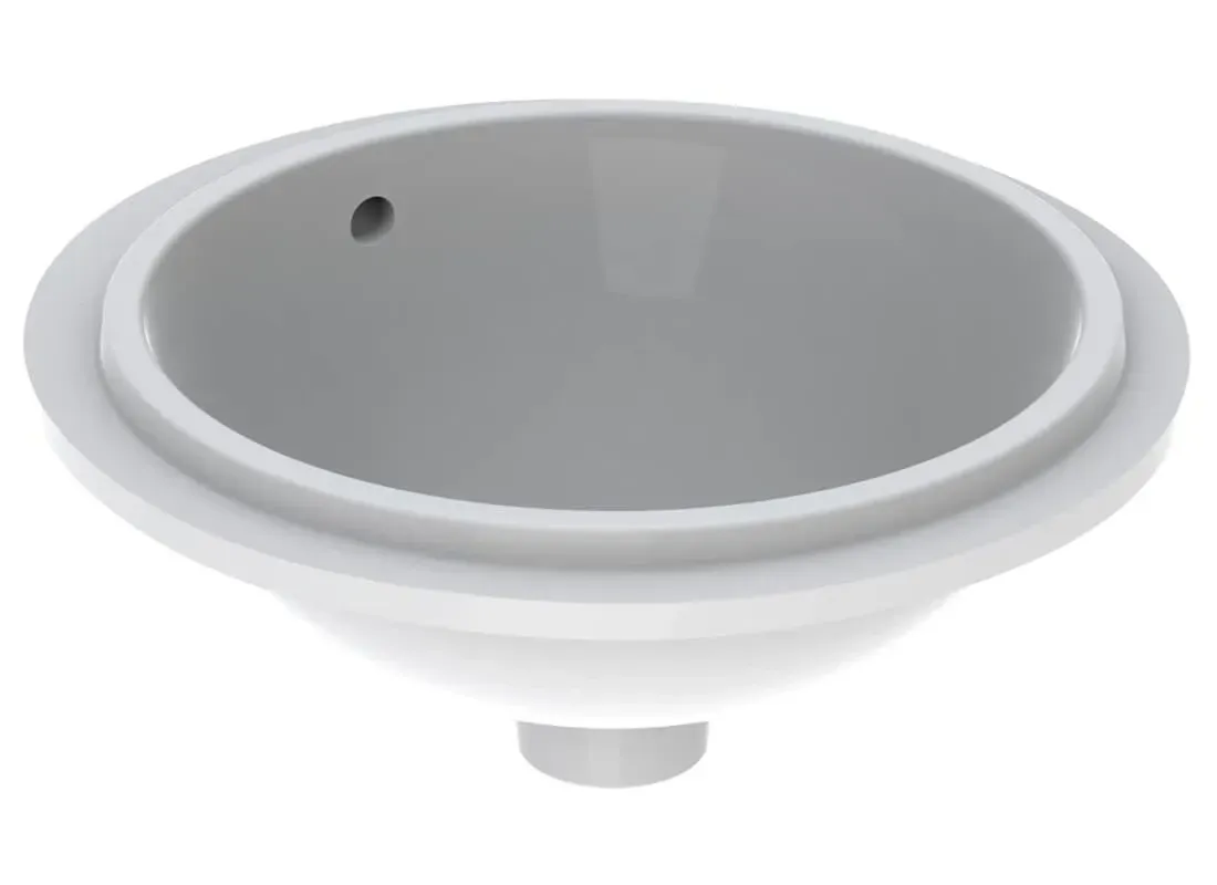 Vasque à encastrer par le dessous Geberit VariForm circulaire diamètre 40 cm avec trop plein