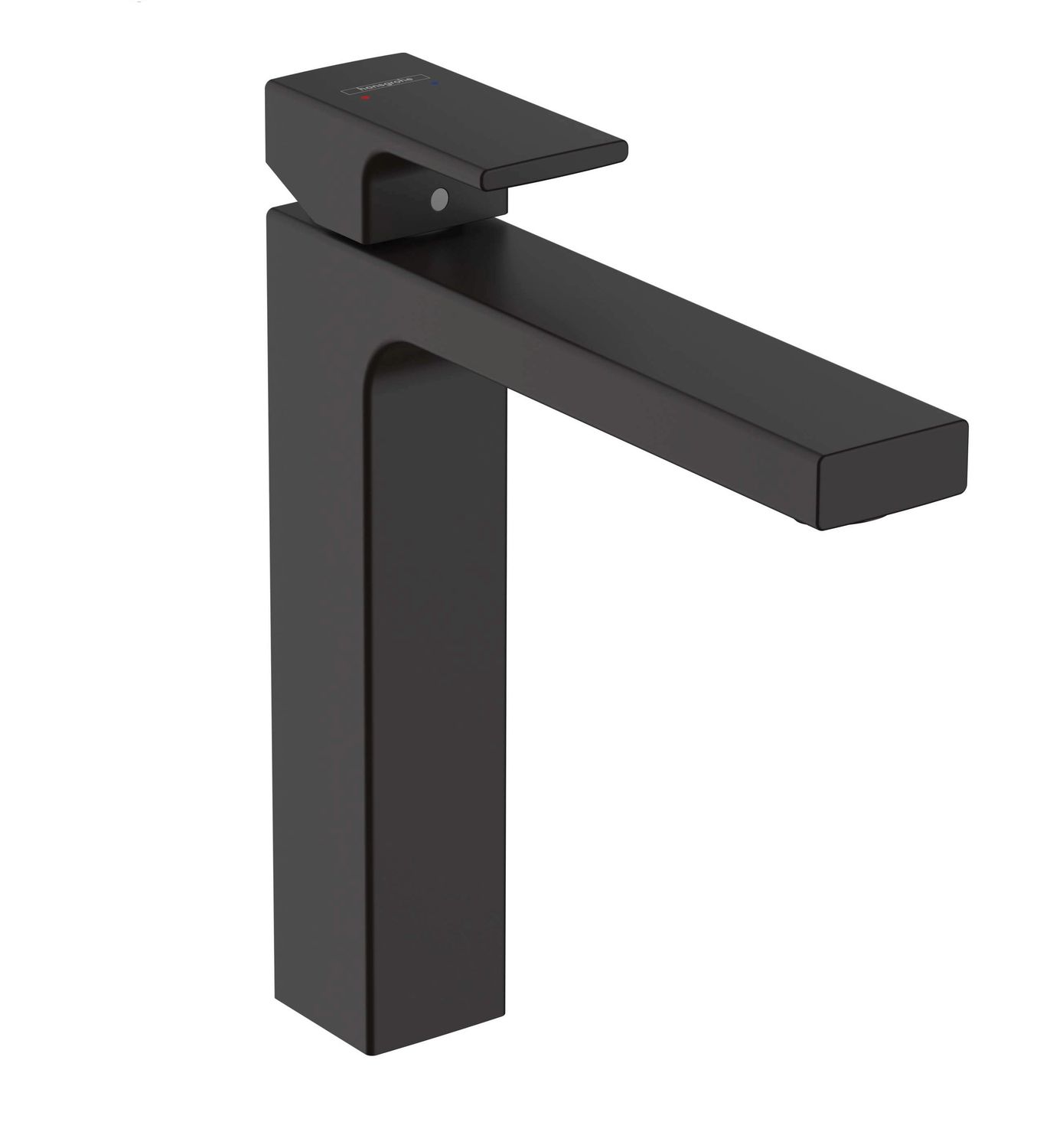 Mitigeur de lavabo Hansgrohe Vernis Shape 190 avec tirette et vidage en noir mat