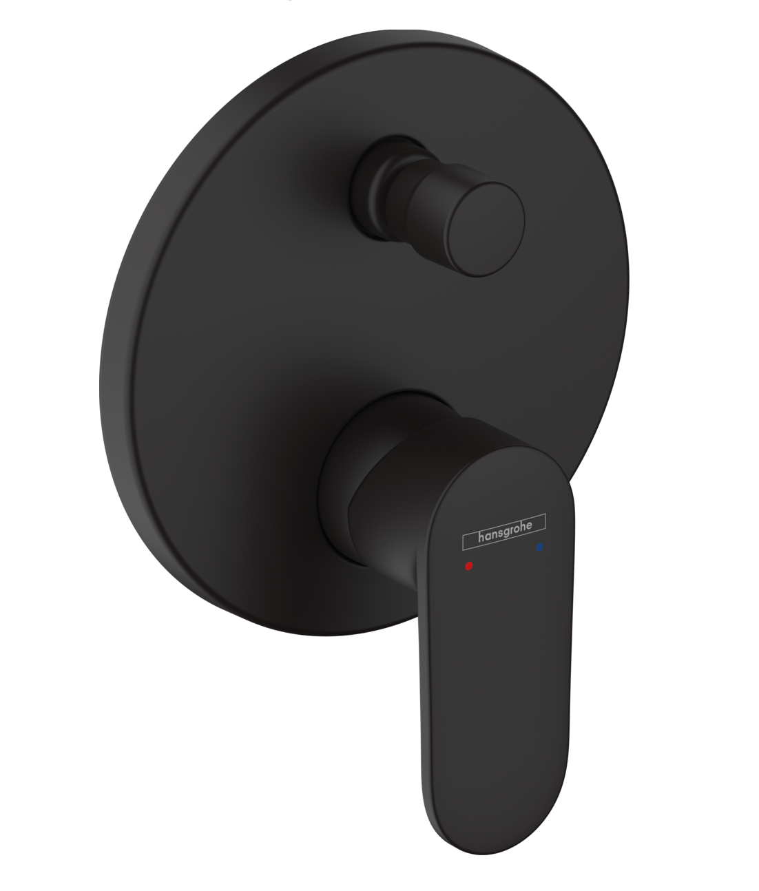 Set de finition pour mitigeur de bain / douche encastré Hansgrohe Vernis Blend en noir mat