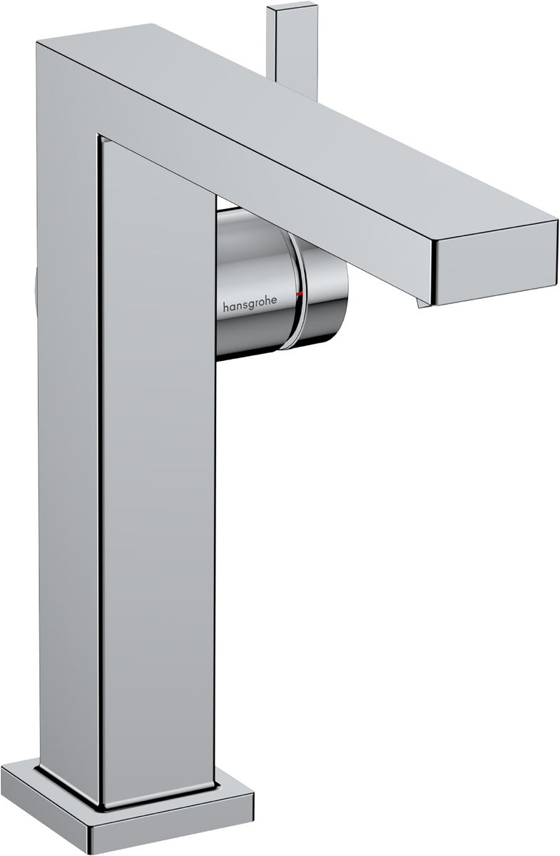 Mitigeur de lavabo Hangrohe Tecturis E Fine 150 CoolStart avec bonde Push-Open