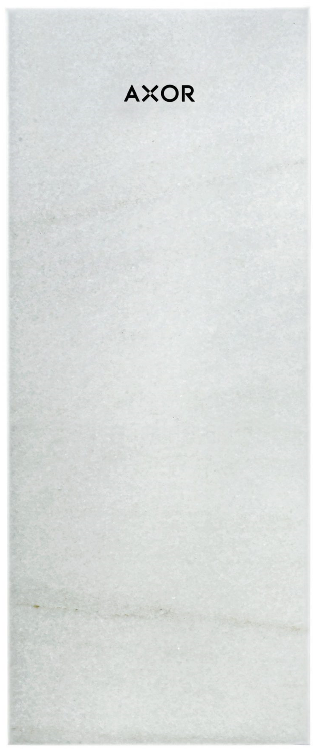 Plaque de finition 200 AXOR MyEdition en marbre blanc