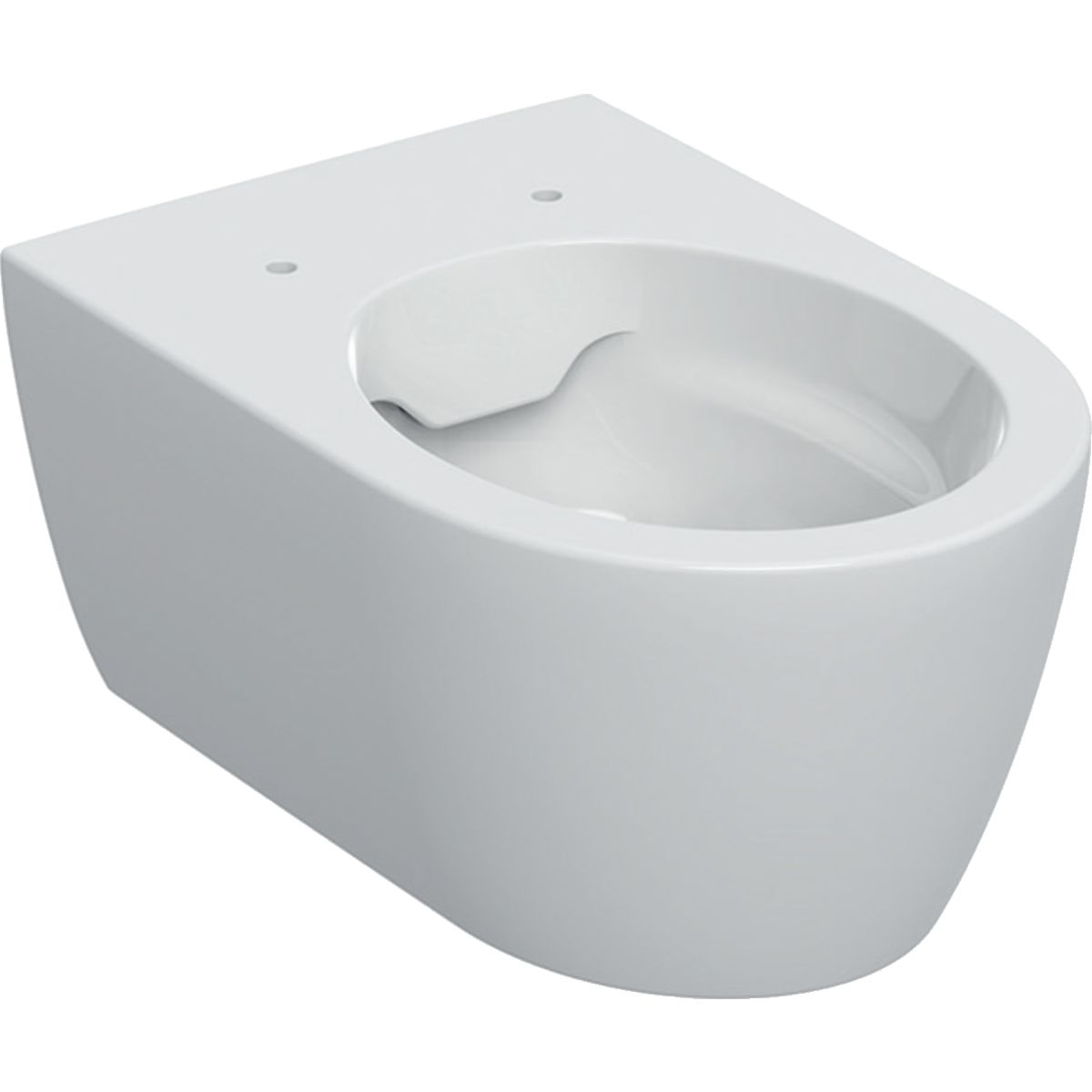 Cuvette suspendue Geberit iCon ronde carénée Rimfree avec fixations cachées