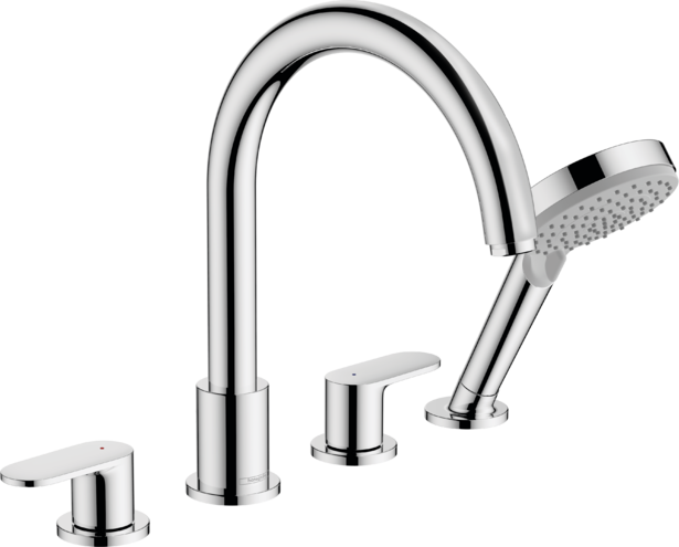 Mélangeur 4 trous pour montage sur bord de baignoire Hansgrohe Vernis Blend