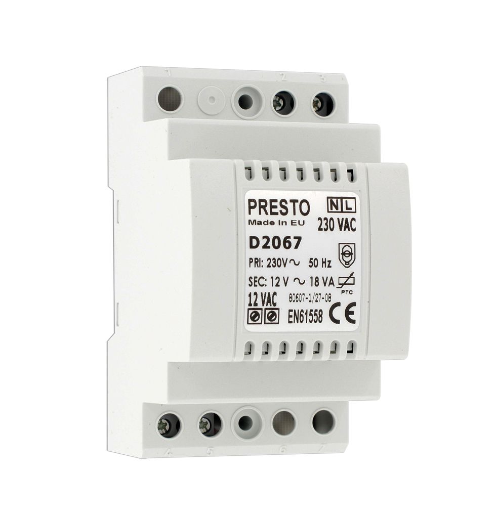 Transformateur 230/12V 18VA Presto
