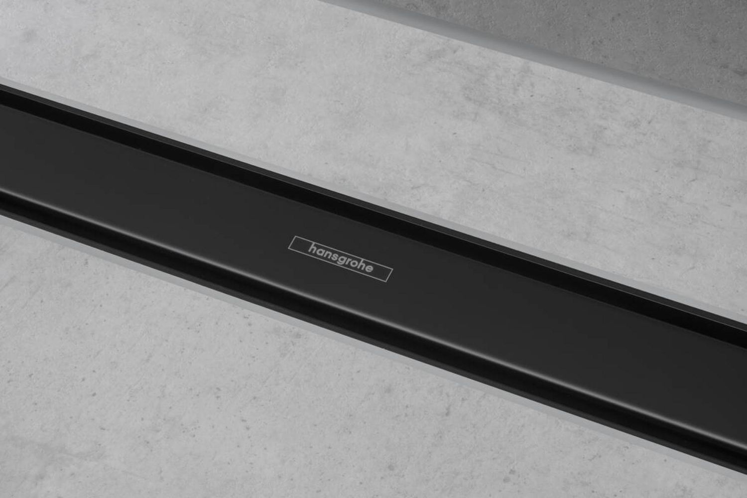 Set de finition Hansgrohe RainDrain Match 700 mm avec cadre réglable en noir mat