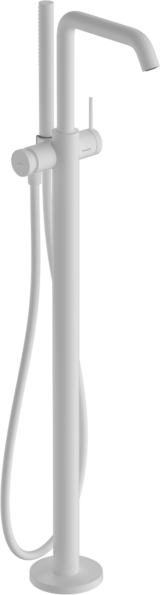 Mitigeur de bain / douche Hansgrohe Tecturis S pour montage au sol en blanc mat