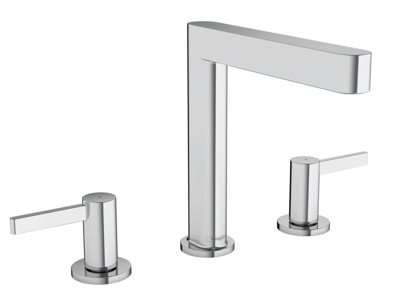 Mélangeur de lavabo 3 trous Hansgrohe Finoris 160 avec bonde push-open