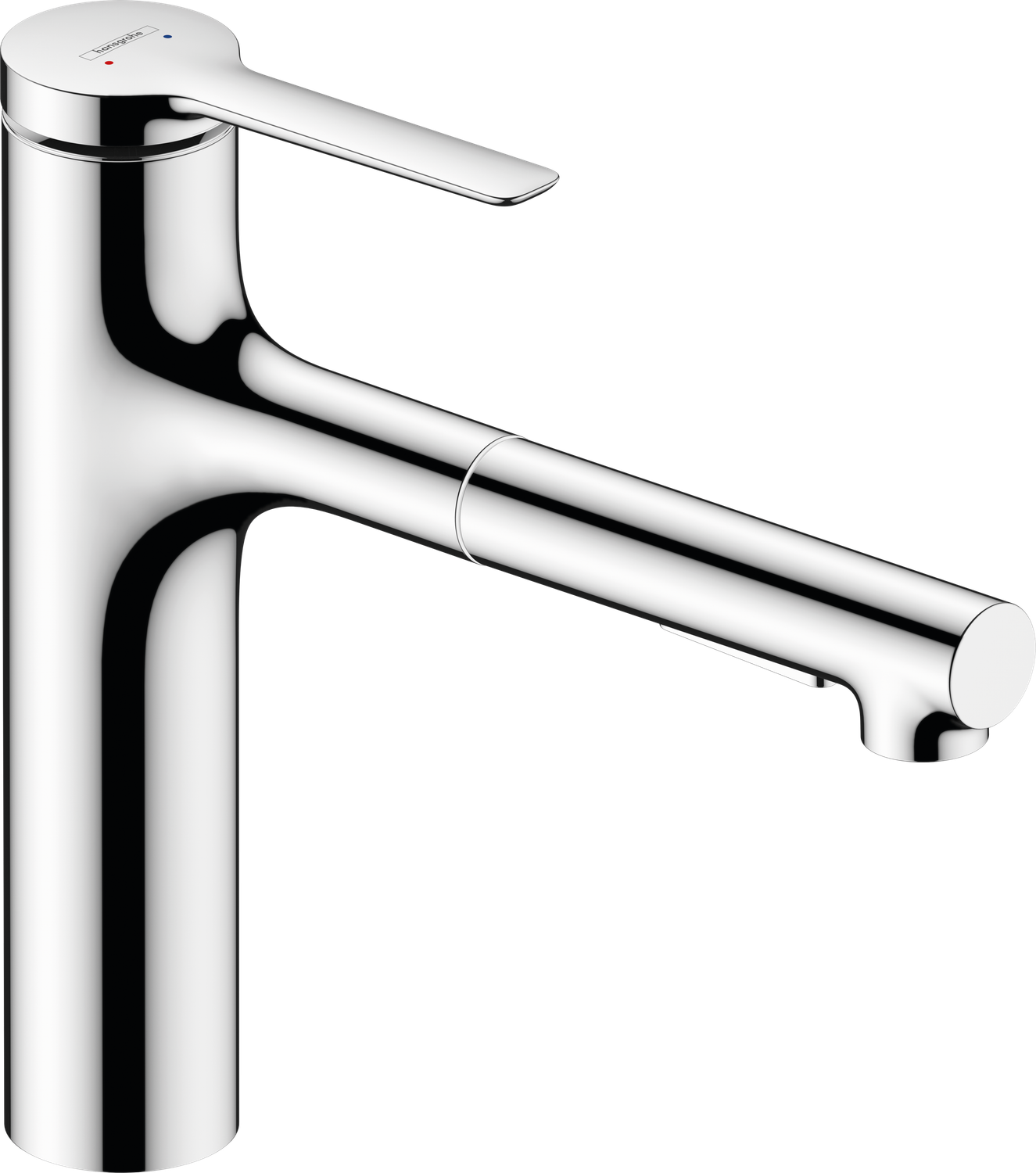 Mitigeur de cuisine Hansgrohe Zesis 160 avec douchette extractible et 2 jets finition chromée