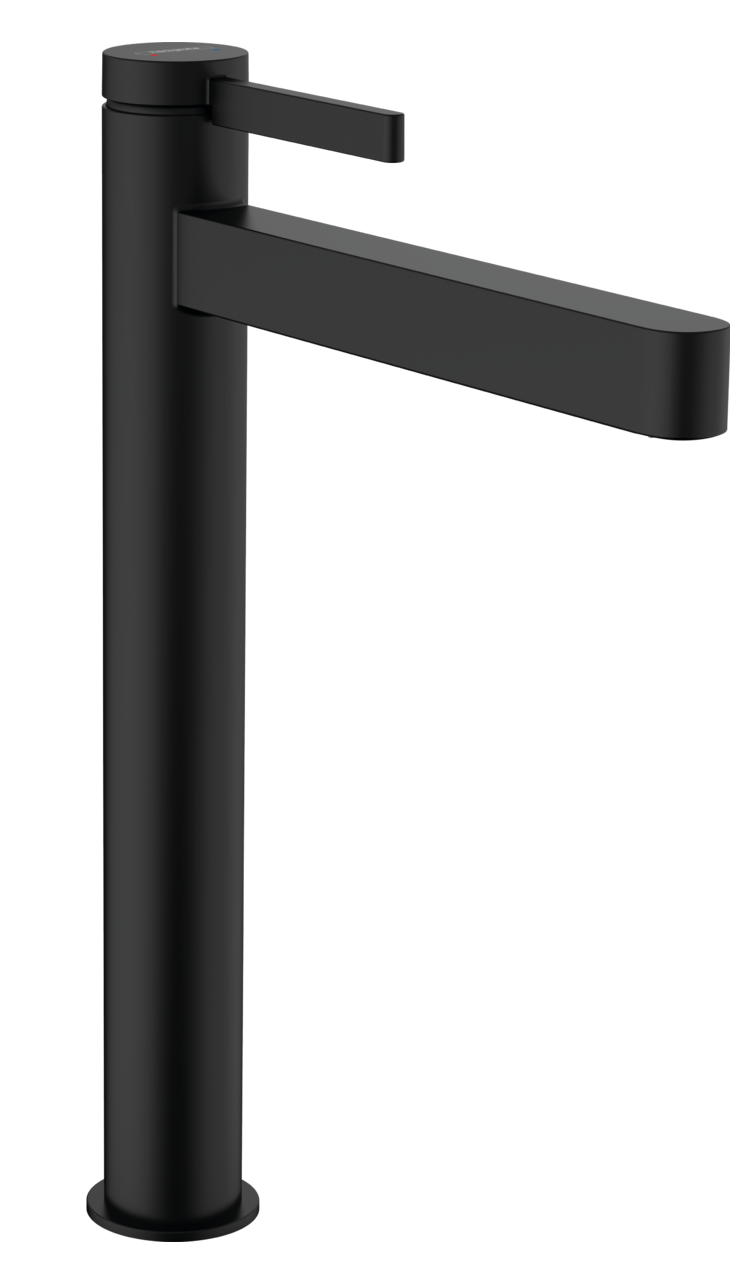 Mitigeur de lavabo Hansgrohe Finoris 260 avec bonde push-open en noir mat