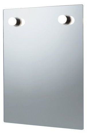 Miroir Gedy Dakota rectangulaire 50 x 65  cm à bord poli​ avec éclairage - Design : Carlo Vietri