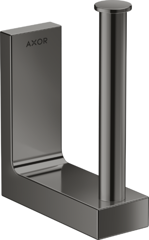 Porte-rouleau WC Axor universel Rectangulaire en noir chromé poli