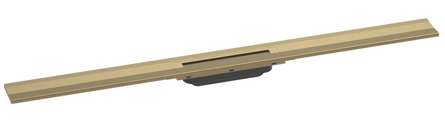 Set de finition Hansgrohe RainDrain Flex 1000 mm découpable pour montage mural en bronze brossé