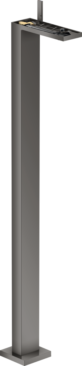 Mitigeur de lavabo AXOR MyEdition sur pied sans plaque, avec bonde push-open en noir chromé poli