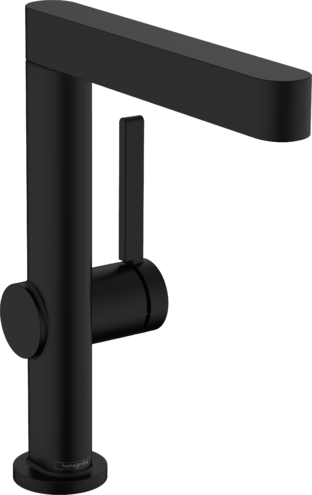 Mitigeur de lavabo Hansgrohe Finoris 230 avec bec orientable et bonde push-open en noir mat