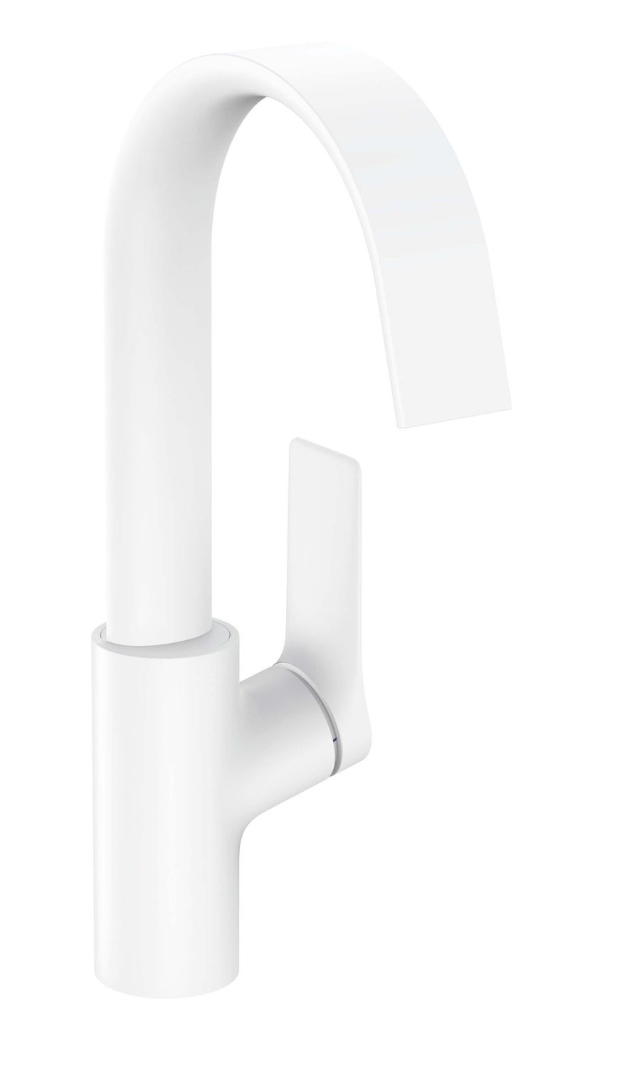 Mitigeur de lavabo Hansgrohe Vivenis 210 avec bec orientable et tirette et vidage en blanc mat
