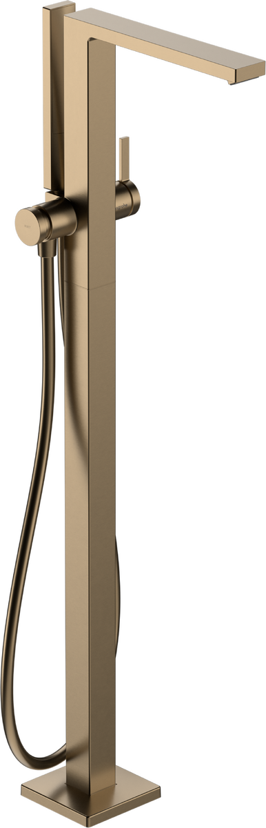 Mitigeur de bain / douche Hansgrohe Tecturis E pour montage au sol en bronze brossé