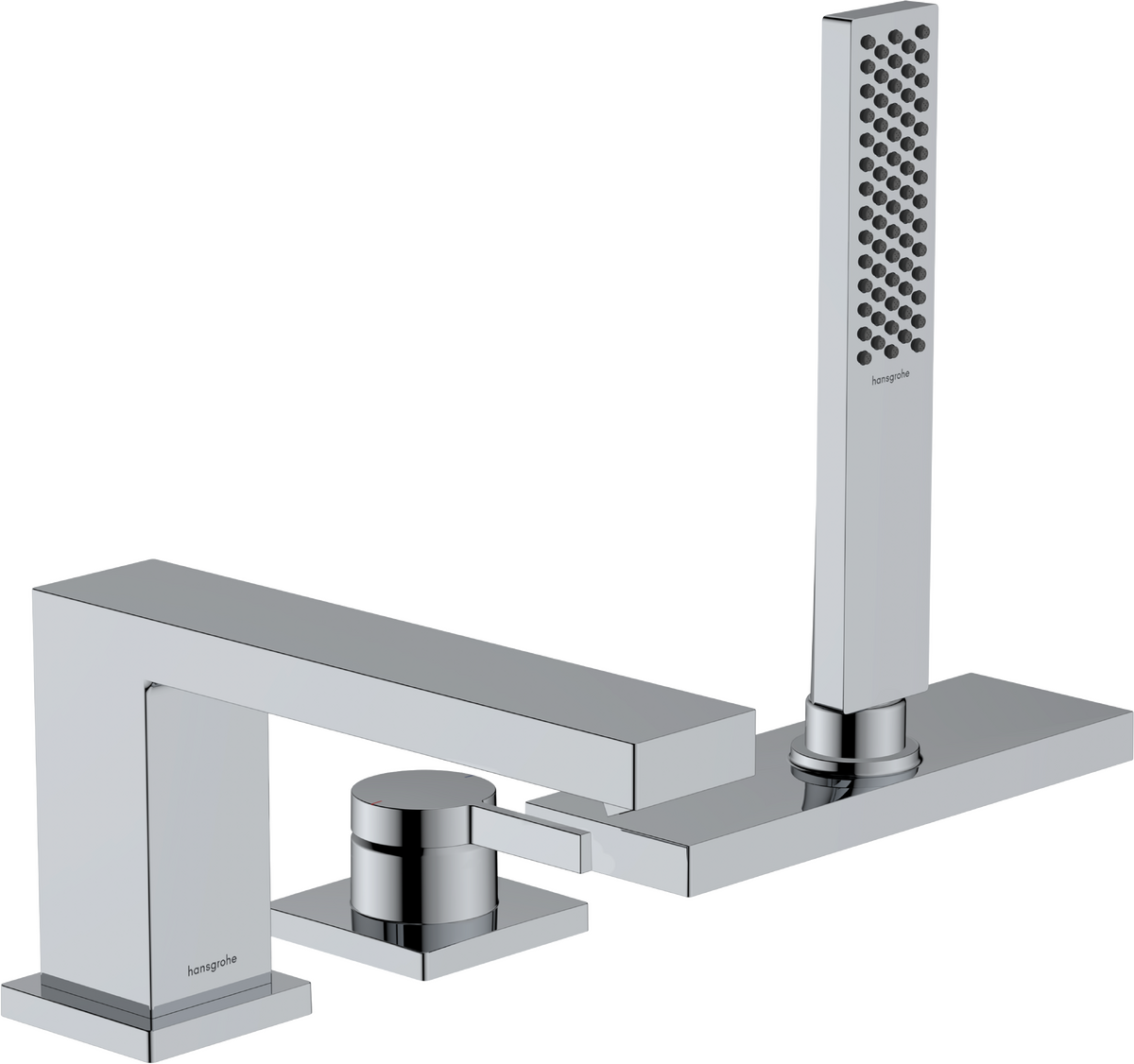 Mélangeur 3 trous pour montage sur bord de baignoire Hansgrohe Tecturis E avec sBox