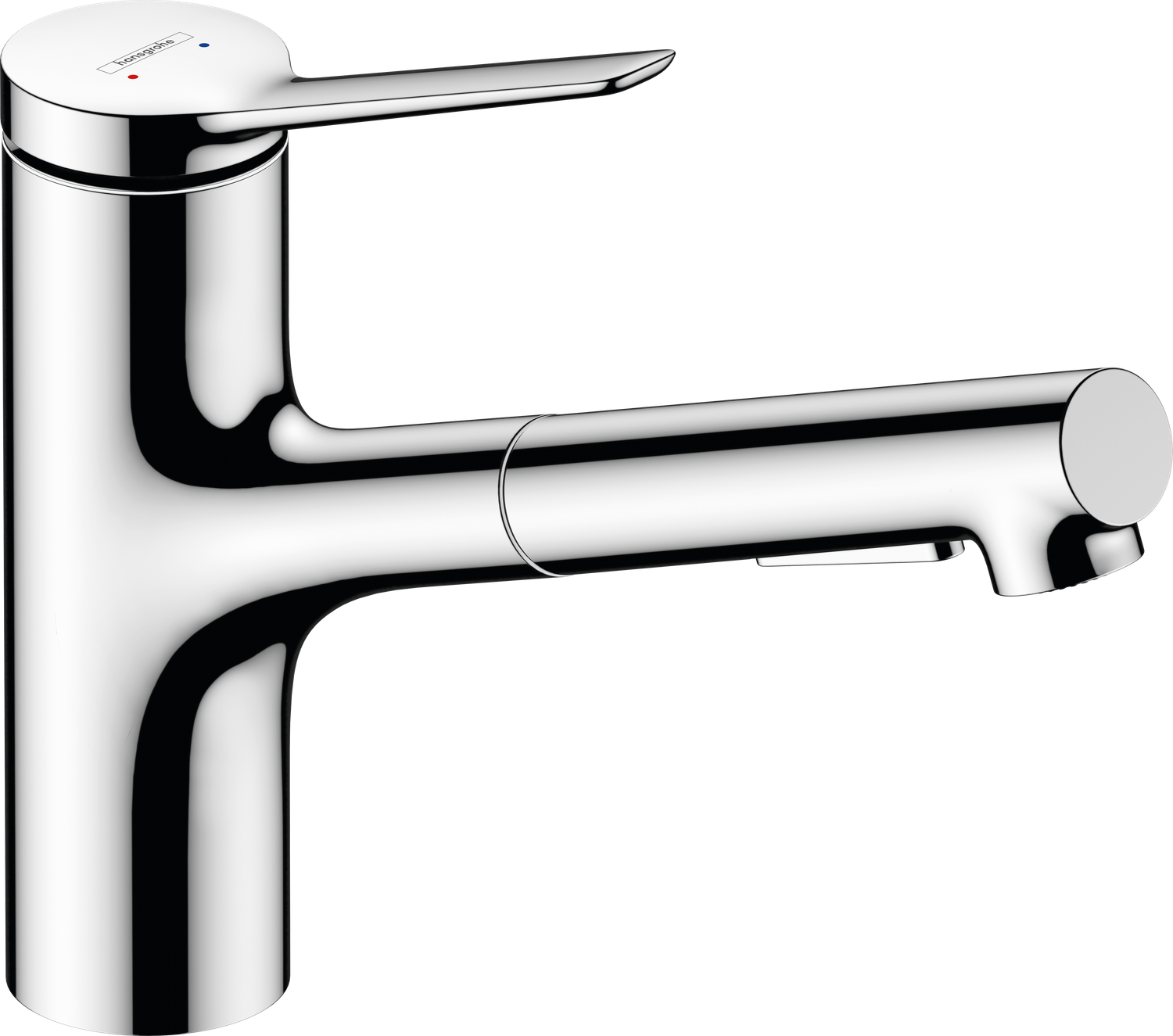 Mitigeur de cuisine Hansgrohe Zesis 150 avec douchette extractible 2 jets et sBox intégré finition chromée