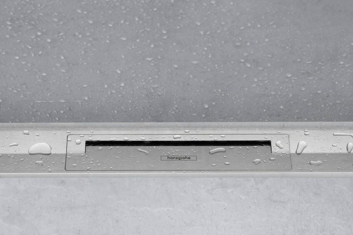 Set de finition Hansgrohe RainDrain Flex 700 mm découpable en chromé