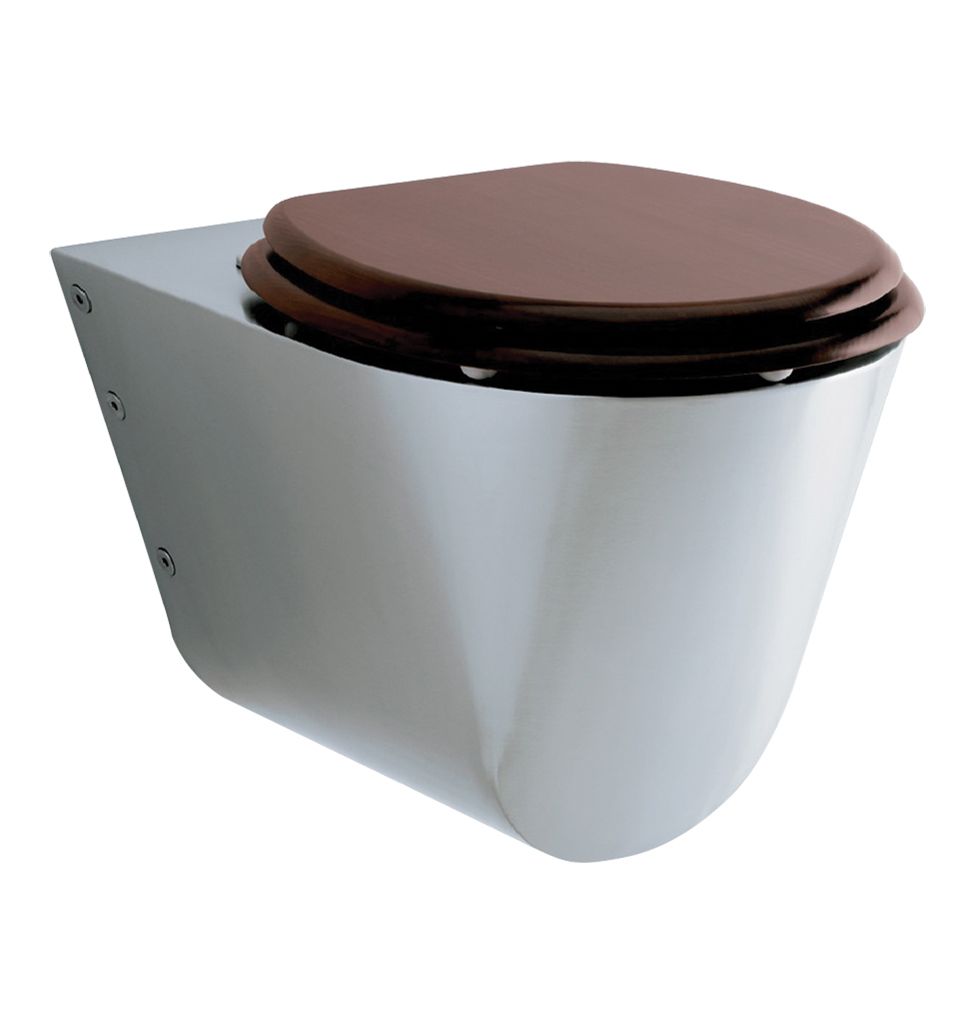 Cuvette WC Suspendue PMR en Inox Presto