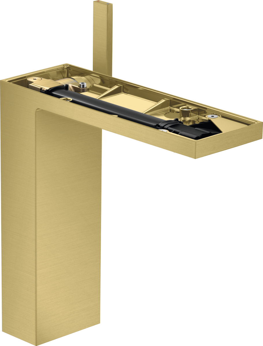 Mitigeur de lavabo AXOR MyEdition 230 sans plaque, avec bonde push-open en laiton brossé