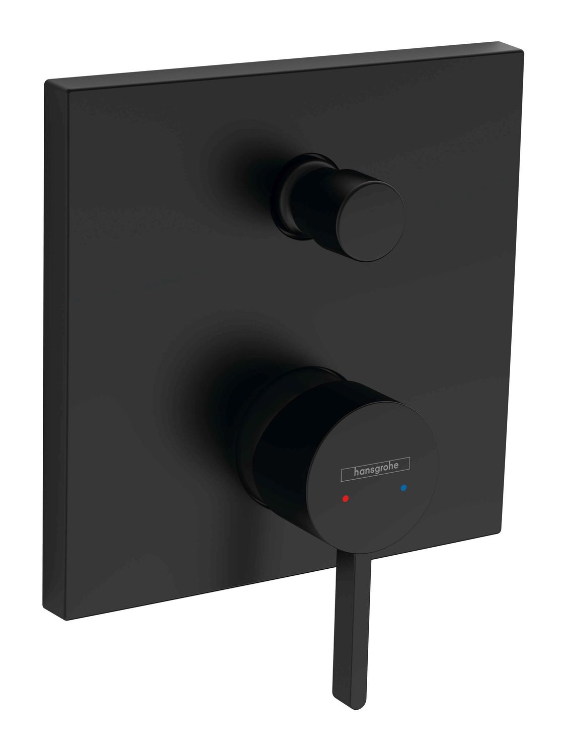 Set de finition pour mitigeur de bain / douche encastré Hansgrohe Finoris en noir mat