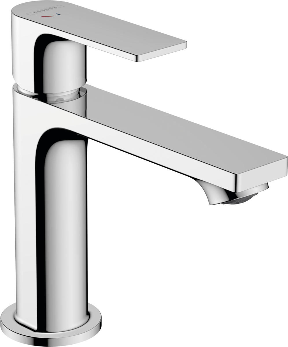 Mitigeur de lavabo Hansgrohe Rebris E 110 CoolStart avec tirette et vidage