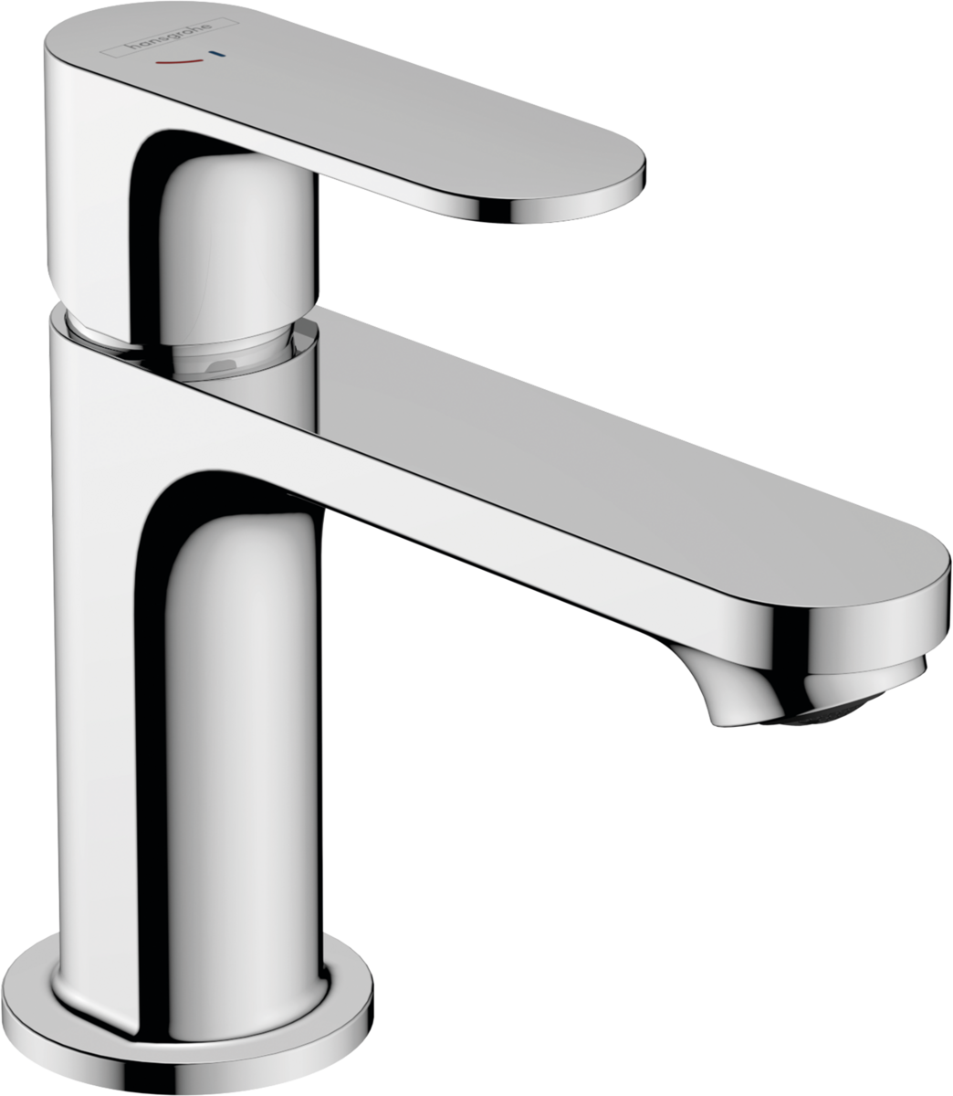 Mitigeur de lavabo Hansgrohe Rebris S 80 CoolStart avec tirette et vidage