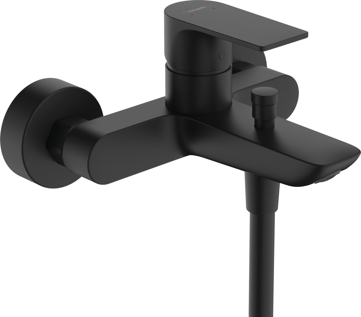 Mitigeur de bain / douche Hansgrohe Rebris E en noir mat