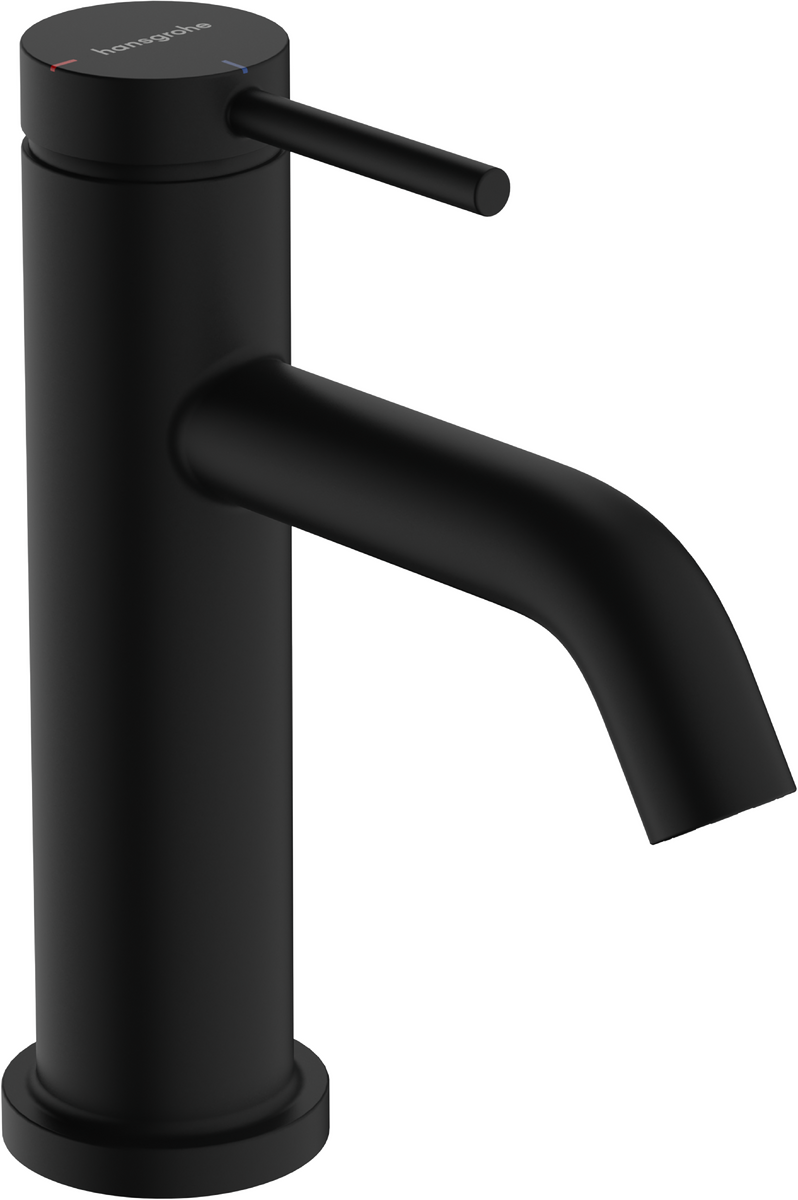 Mitigeur de lavabo Hansgrohe Tecturis S 80 CoolStart avec tirette et vidage en noir mat