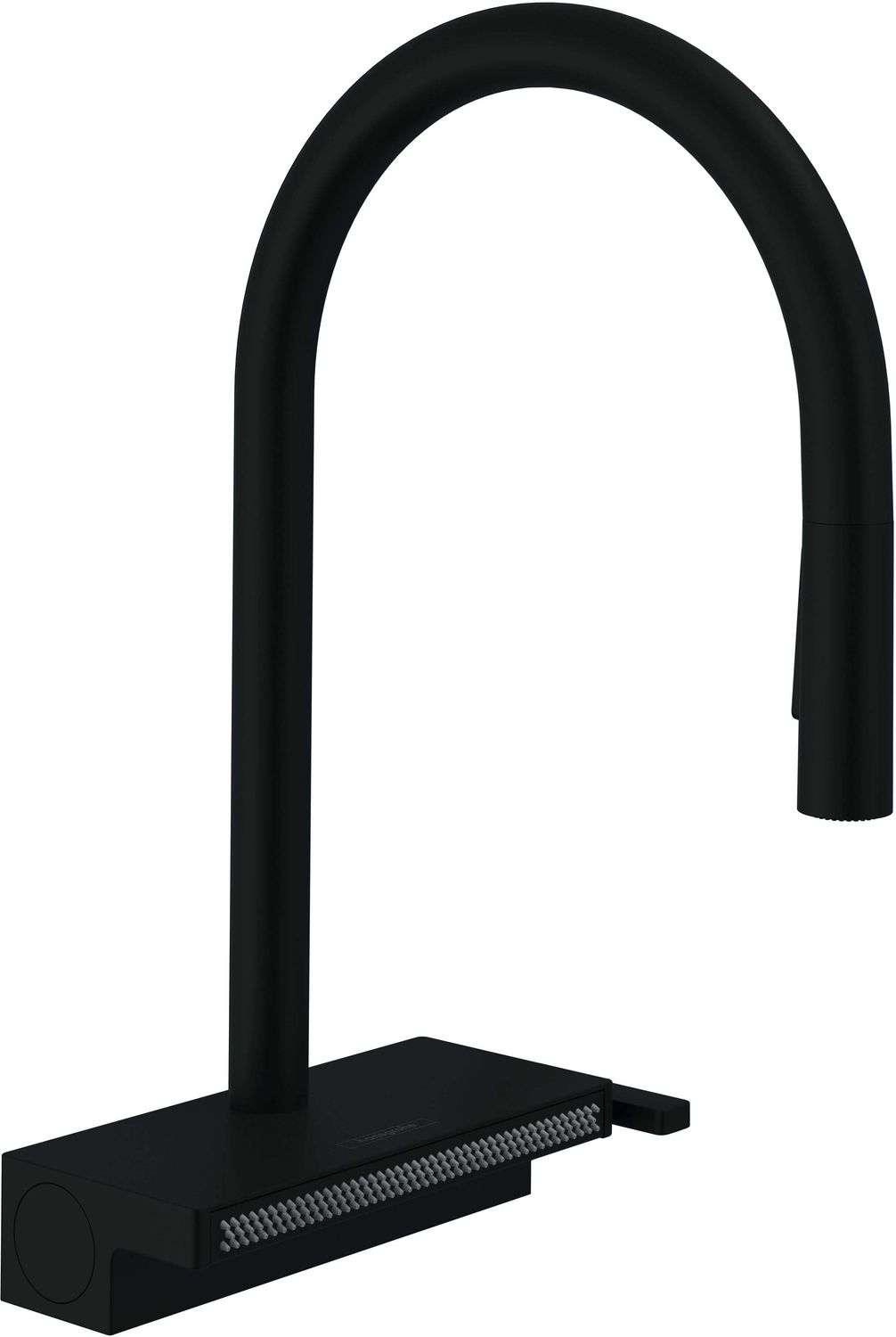 Mitigeur de cuisine Hansgrohe Aquno Select 170 avec douchette extractible 3 jets et sBox intégré / Finition noir mat