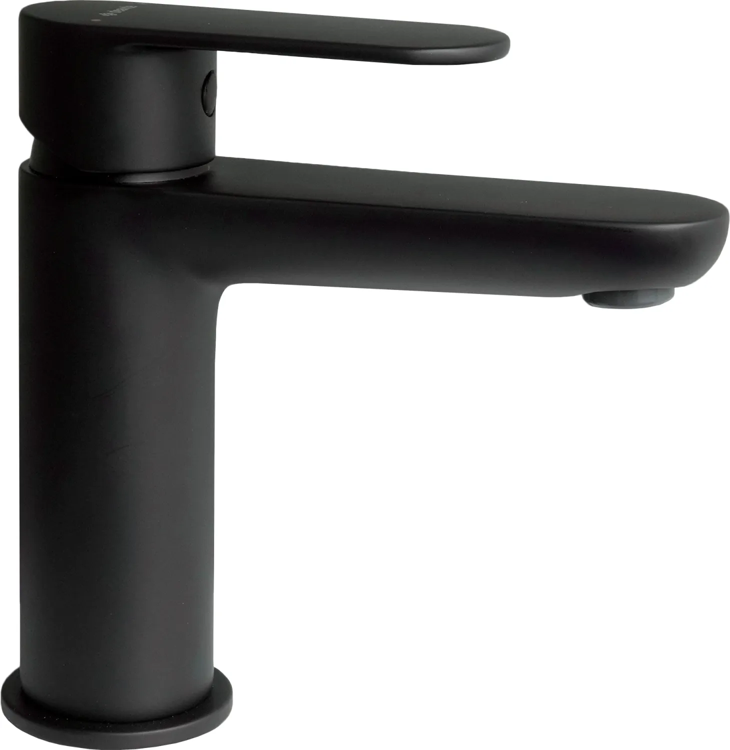 Mitigeur de lavabo Deante Alpinia 95 sans bonde en noir mat